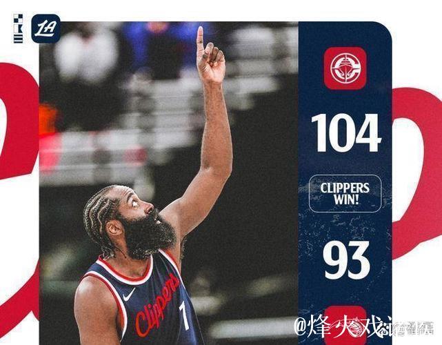 无能为力！快船官方媒体发布赛后海报，球队迎来四连败